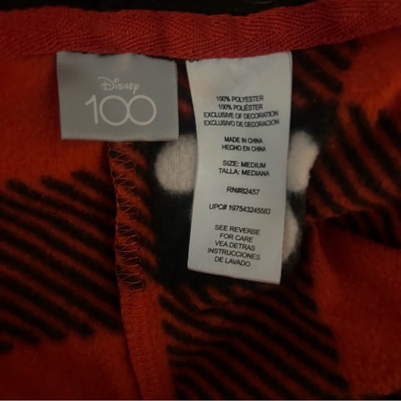 Disney 100 Red Plaid Onesie - Picture 4 of 5